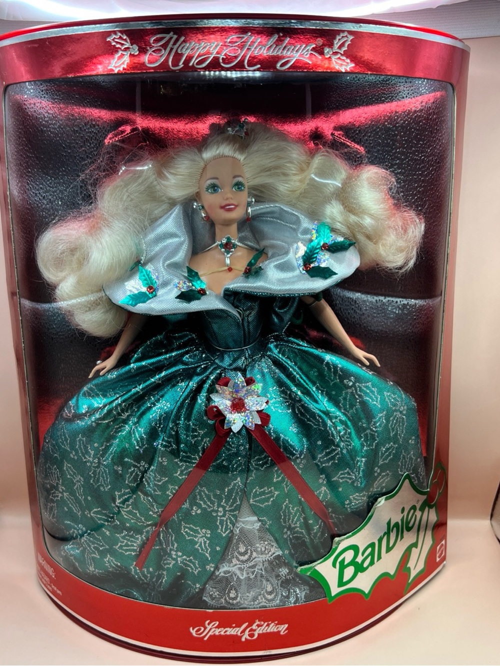 VINTAGE BARBIE 1995 Happy Holidays Special Edition Doll Mattel 147123 NFRB NEW!